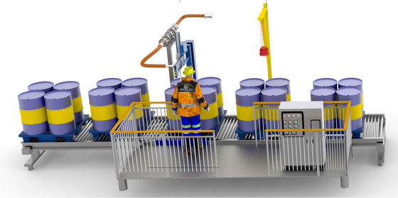 kaufen Einkopf-Schmierstoff-Füllmaschine 200-1000KG Halbautomatische Gewichtsfüllmaschine Online-Herstellung