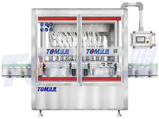 10 Düse Speiseölfüllmaschine PLC-gesteuerte Kolbenfüllmaschine