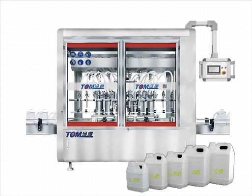 1L-5L Glyphosat Paraquat Flüssigpestizid Abfüllmaschine vollautomatisch Linear Typ