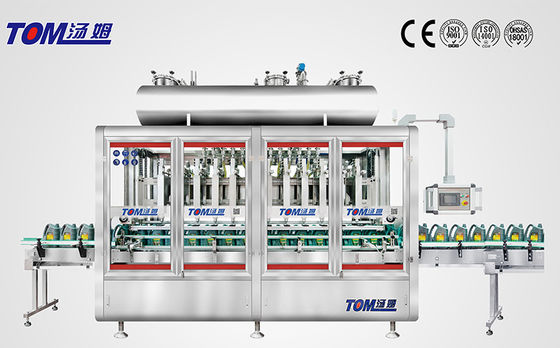 1L-4L Schmierstofffüllmaschine 8 Düsen Gewichtsstil vollautomatisch für Container