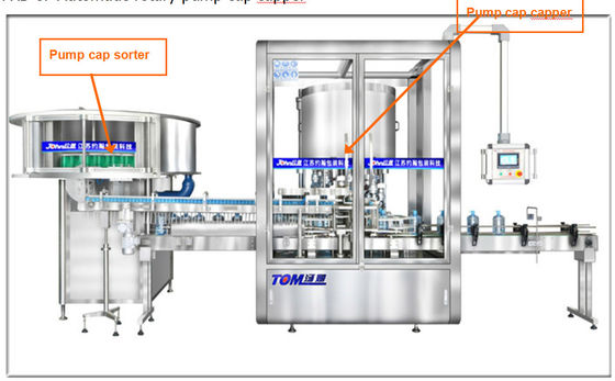3000-9000BPH Automatische Verschlussmaschine Rotationsflasche Auslöserverschluss