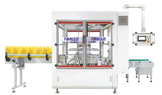 Automatische SUS Vier Boxen auf einmal Servo vertikale Kartonverpackungsmaschine Fallverpackung