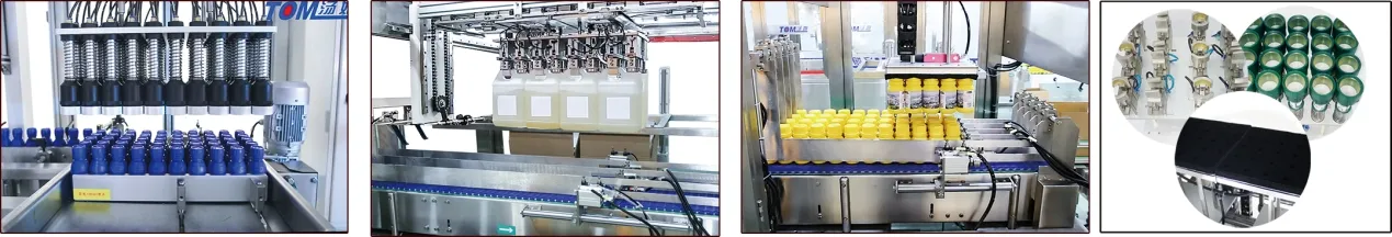 500ml-3000ml Korrosionsbest&auml;ndige Nichtmetall-Bleichmittel-Abf&uuml;ll- und Verschlie&szlig;maschine 9