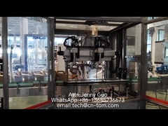 Automatische zweiköpfige Verkleidungsmaschine für verschiedene Flaschen